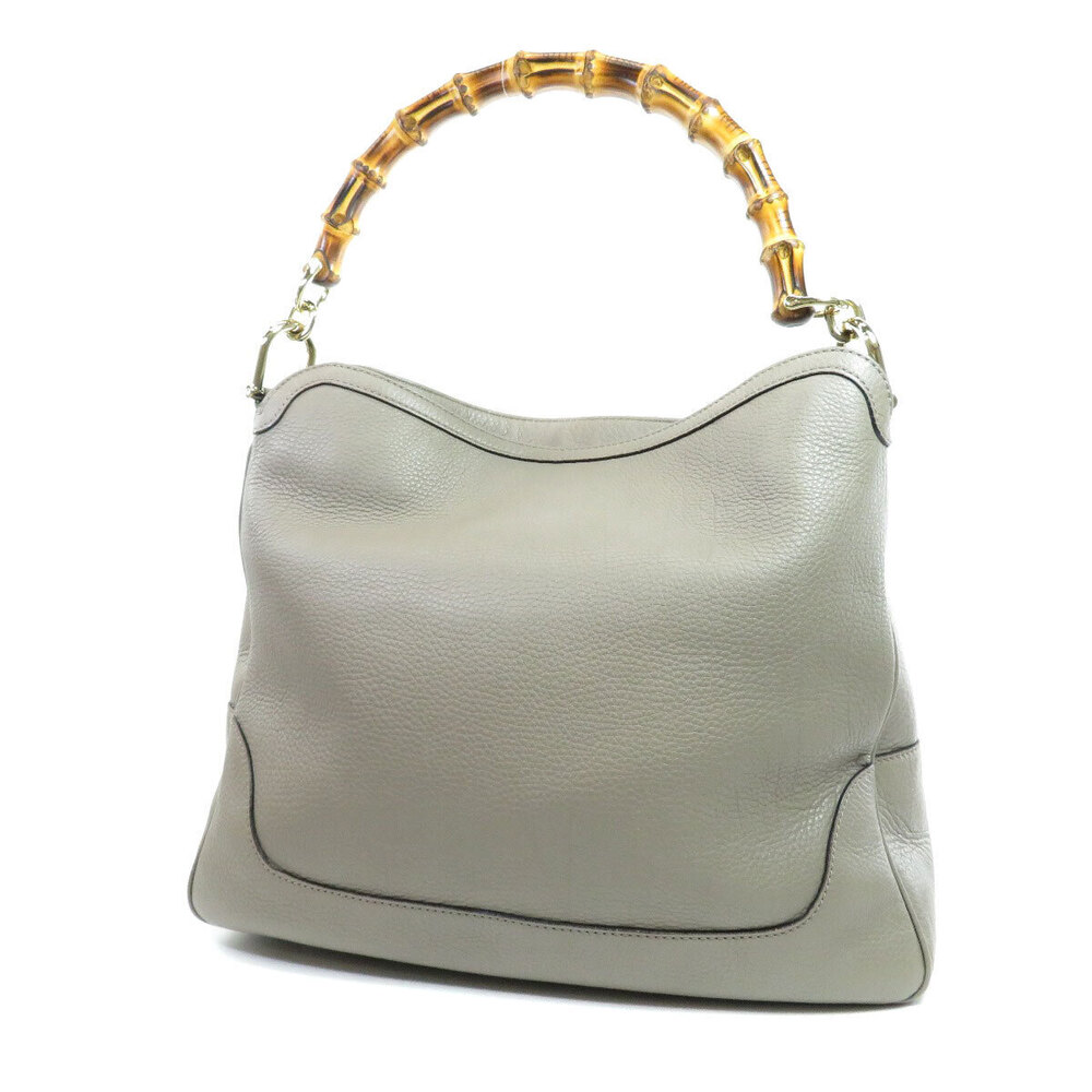 Gucci Bamboo Handbag Calfskin 2way Black